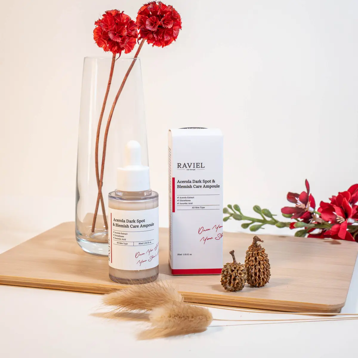 Acerola Dark Spot Ampoule - Raviel para KUDZŪ COSMETICS